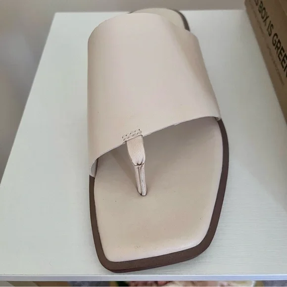 Franco Sarto Women's Leather Beige Slide Sandals, Size 8.5, Brand new - Picture 4 of 8